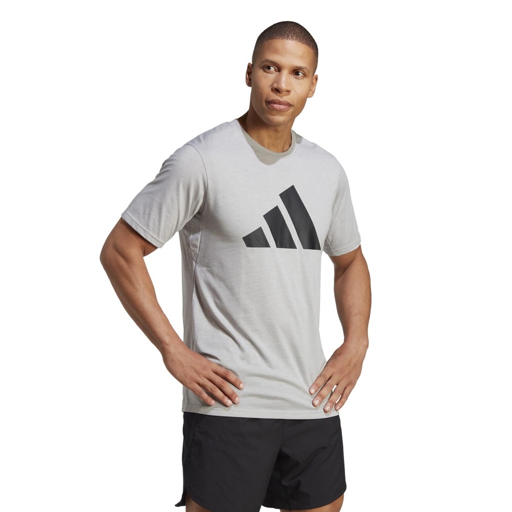 Adidas Gray Tee with Black Logo
